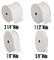 Threadart Grosgrain Ribbon Rolls - 10 yd rolls - 4 Widths 25 Colors - Solid Colors Ribbed Pattern - For Bows, Decorations, Hair Clips, and More